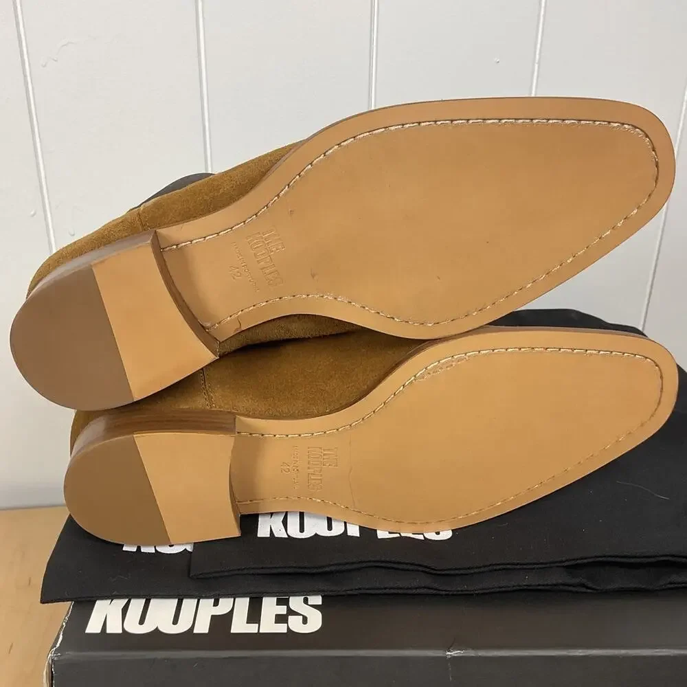 The Kooples NIB Men's Brown Suede Chelsea Boot Size FR‎ 42/US Men's 8/US W 10